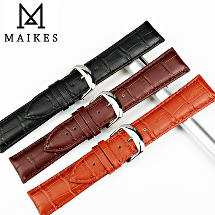 maikes-อุปกรณ์เสริมนาฬิกาใหม่สายนาฬิกาข้อมือนาฬิกาหนังแท้นุ่มสายนาฬิกาข้อมือนาฬิกาข้อมือ16-18-20-22-24มม