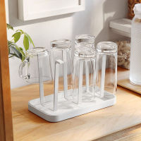 Spot parcel post Factory Direct Draining Glass Cup Water Cup Hanger Coffee Cup Mark Cup Rack Storage Cup Holder Tray Storage Rack
