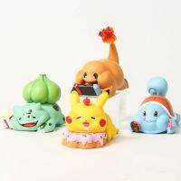 Hi Toy Bulbasaur Squirtle โปเกมอนปิกาจูลิซาด้อนตุ๊กตาไขมันรุ่น Otaku รูปของเล่นโมเดล