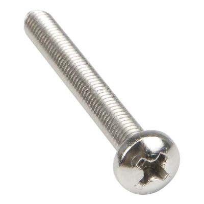 10pcs / lot M4x35 304 stainless steel cross recessed pan head screw M4x35 round head for heat sink and 8025 axial flow fan