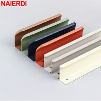 NAIERDI Morandi Long Furniture Handle Invisible Aluminum Alloy Cabinet Pulls Drawer Knobs Cabinet Handles Kitchen Cupboard Pulls