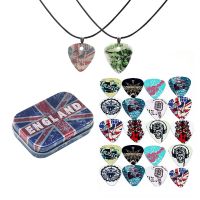 SOACH pick Set contain 20pcs guitar picks 2pcs Guitar Pick necklace 1pc Iron box guitar part &amp; Accessories Musical Instrument Guitar Bass Accessories