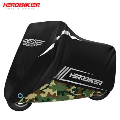 HEROBIKER New Motorcycle Cover Funda Moto Rain Cover Waterproof Indoor Outdoor Motorbike Scooter Cover Dustproof UV Protective Covers