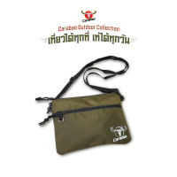 Carabao Outdoor Collection กระเป๋าสะพายข้าง crossbody ผ้าไนลอนกันน้ำ สีเขียวเข้ม