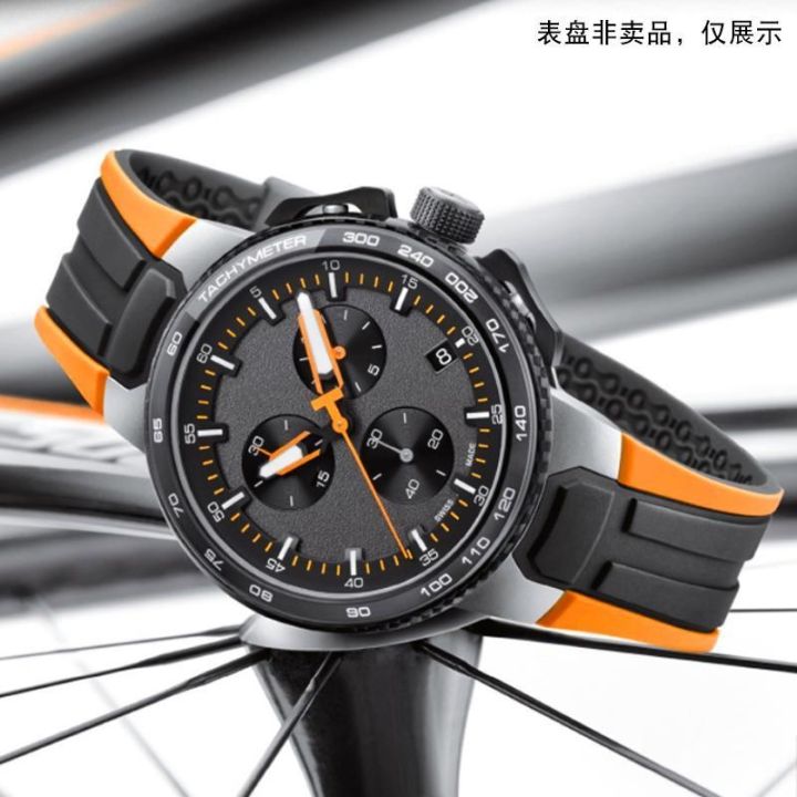 เหมาะสำหรับ-tissot-tissot-racing-series-t111-417-bike-racing-sports-สายนาฬิกายางผู้ชายพิเศษ