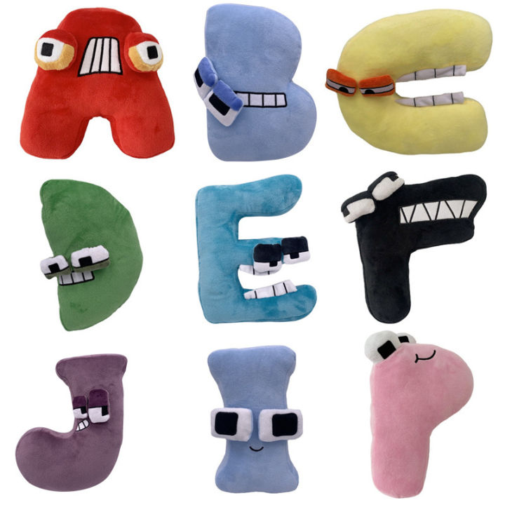 New Alphabet Lore Letter Legend Doll Plush Pillow Building Block Toy ...