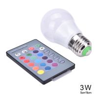 【SALE】 rettceltuter1983 ไฟ Led พลังงานสูง3/5W E27 Rgb หลอดไฟ Led สี16สี24คีย์รีโมทคอนโทรล IR สำหรับคริสต์มาสวันหยุดกลางคืน