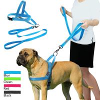 【jw】✠● No Pull Reflective Dog Harness Leash Set Lead Small Meduim Large Dogs for Training Walking XXS-L