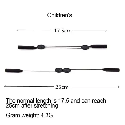 ZhongLouL แว่นตาสายรัดห่วงโซ่เชือกปรับระดับได้สายคล้องสายแว่นแว่นตาสายคล้องคออุปกรณ์เสริมแว่นตากีฬาทางน้ำ
