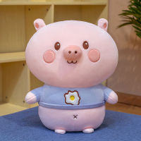 35-65cm Squishy Piggy Poached Egg Pig Plush Doll BluePink Stuffed Pillow Lovely Soft Squishy Animal Toy KidsGirl Birthday Gift