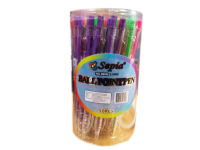 ส่งฟรี ส่งเร็ว ** !! ปากกา ปากกาลูกลื่น Sepia No.990N Ballpoint pen 0.5mm น้ำเงินคละสี (แพ็ค50ด้าม)