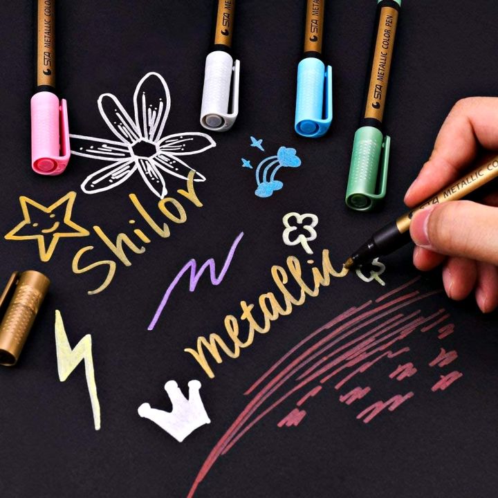 ปากกามาร์กเกอร์-กันน้ํา-สําหรับทํางานศิลปะ-งานฝีมือ-วาดภาพ-diy-มี-7-สี-ราคาต่อ-1-ชิ้น-ขนาด-2-มม