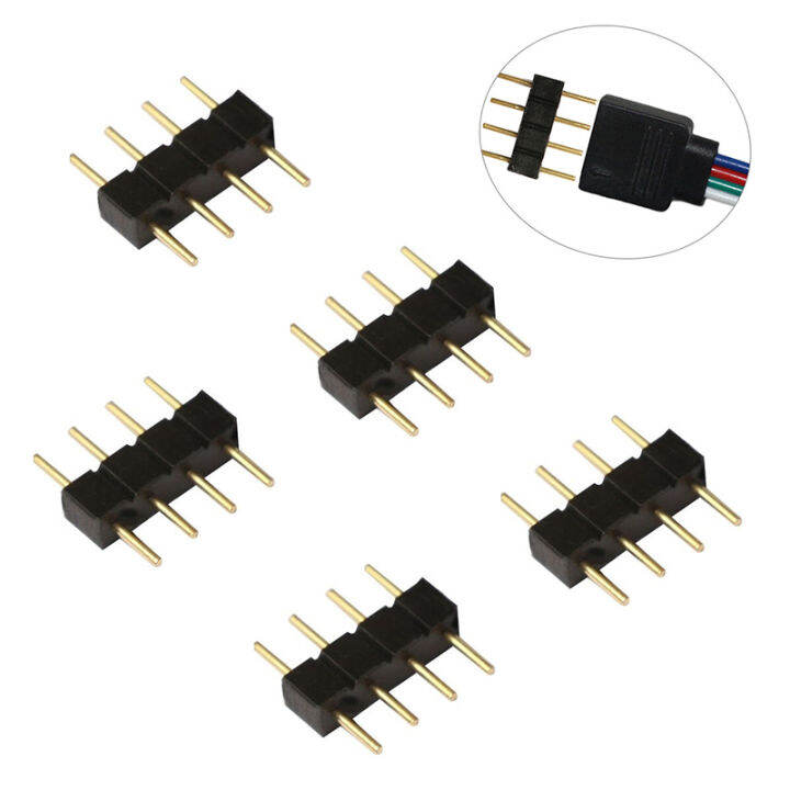 bokali-10pcs-3528-5050-rgb-4พินชาย-คอนเนคเตอร์ตัวเมียสายเคเบิลสำหรับแถบled