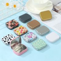 【CW】❅▦  Tin Metal Hinged with Lid Rectangular Small Storage Pill Cases for Organizer