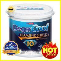 สีน้ำทาภายนอก BEGER CoolDiamondd 10 BASE A กึ่งเงา 2.5 แกลลอนWATER-BASED EXTERIOR PAINT BEGER COOL DIAMONDSHIELD 10 BASE A SEMI-GLOSS 2.5GAL **ทักแชทได้ค่ะ ยินดีบริการ**