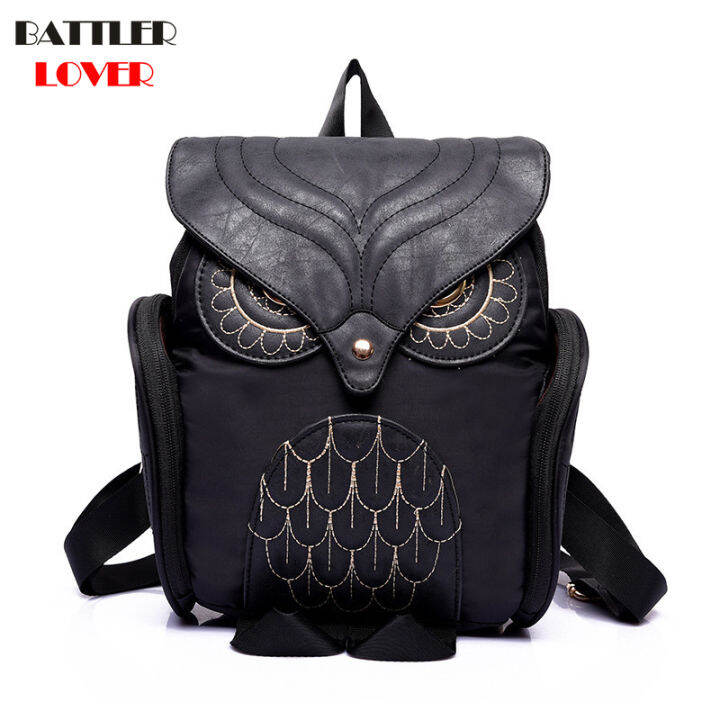 cute-owl-fashion-backpacks-for-women-cartoon-funny-owl-back-pack-softback-school-bags-teenage-children-leather-book-bag-5colors