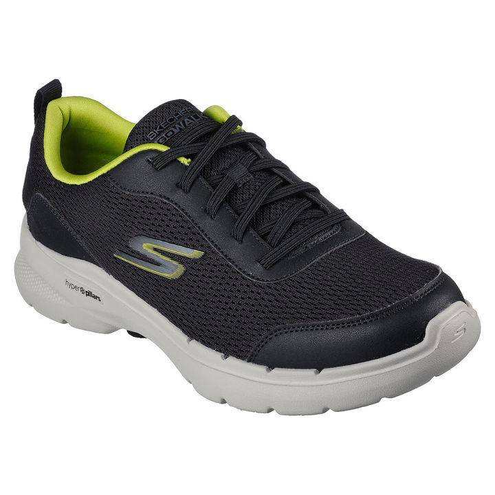 Skechers Men GOwalk 6 Esquire Walking Shoes - 216625-BKLM Air-Cooled ...