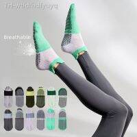 【hot】♟  Socks Contrast Color Cotton Silicone Non-slip Pilates Grip Low-ankle