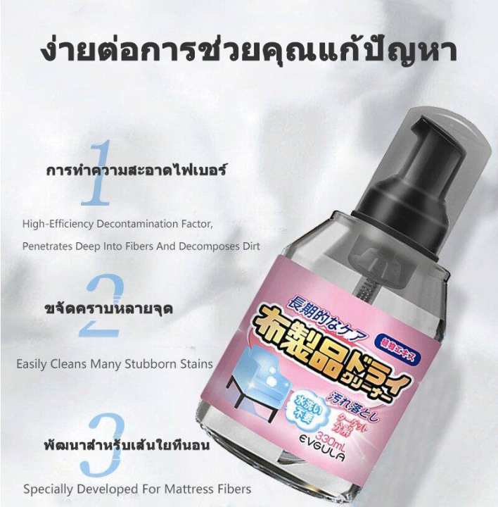 ญี่ปุ่น-สเปรย์ทำความสะอาดที่นอน-สเปรย์ขจัดคราบ-น้ำยาซักที่นอน-mattress-dry-cleaner