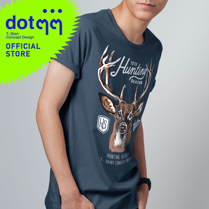 dotdotdot-เสื้อยืด-t-shirt-concept-design-ลาย-กวางhunting