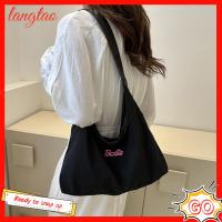 LANGTAO จุได้มาก กระเป๋า Crossbody น้ำหนักเบามาก ผ้าใบแคนวาส ถุงใต้วงแขน แฟชั่นสำหรับผู้หญิง กระเป๋าถือแบบถือ การเดินทางการเดินทาง