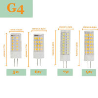 10PcsLot 5W 6W 7W 9W G4 G9 Lamp Bulb E14 SMD 2835 Ceramic LED Light Bulb Replace 45W 60W Halogen Chandelier lights High Quality