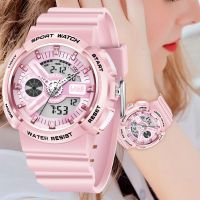 ZZOOI LIGE New Sport Women Quartz Digital Watch Creative Diving Watch Ladies Waterproof Alarm Watch Dual Display Clock Montre Femme