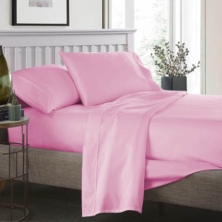 Homestore of AGRPremium Plain Quilt Cover/ 4in1(2Pillowcases 1Fitted