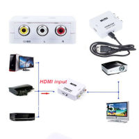 แปลงสัญญาณ ตัวแปลงสัญญาณ HDMI 2 AV กล่องแปลง HDMI เป็น AV (RCA) หัวแปลง HDMI เป็น AV ( HDMI to AV converter)