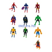 Vỉ Đồ chơi mô hình Biệt đội 10 siêu anh hùng Avenger SIÊU NHÂN NHỆN BATMAN