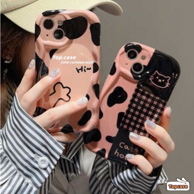 เคสโทรศัพท์มือถือ ซิลิโคนนิ่ม กันกระแทก ลายการ์ตูนแมว ทรงวงรี สําหรับ iPhone 14 13 12 X Xr Xs 8 7 6 2020