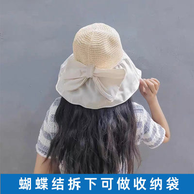 （HOT)2023 หมวกผู้หญิงแบบใหม่หมวกชาวประมงกันแดดกันแดดป้องกันรังสียูวีสำหรับฤดูร้อนหมวกฟางกลวงยางสีดำปกปิดใบหน้า