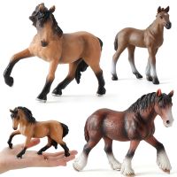 [COD] Cross-border simulation animal model Clydesdale horse pony ranch static solid childrens toys