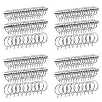 160 Pcs Metal Curtain Ring for Curtains and Poles,Dangling Sliding Eyelet Ring 32 mm Inner Diameter (Silver)