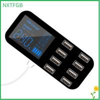 เต้าเสียบ USB หลากหลาย NXTFGB 40W อุปกรณ์ชาร์จอัตโนมัติรถชาร์จได้อย่างรวดเร็วเครื่องชาร์จ USB พร้อมจอแสดงผล LED