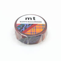 mt Halloween check stripe (MTHALL22) / เทปตกแต่งวาชิ ลาย Halloween check stripe แบรนด์ mt masking tape จากประเทศญี่ปุ่น