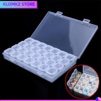 KLOMKZ แฟชั่น ปรับได้ พลาสติก เครื่องประดับ กล่องเก็บของ เคสลูกปัด เล็บ Rhinestones Organizer