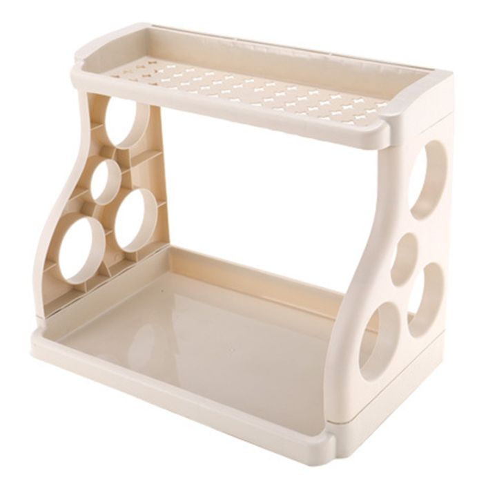 kitchen-shelves-multifunctional-kitchen-shelf-corner-dish-dish-rack-perforated-plastic-2-layer-spice-rack