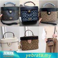 COAbag สะพายข้าง F76712 F78277,C8165 F76714 Kay Crossbody ในผ้าใบลายเซ็นกระเป๋าถือสตรีโซ่สลิง Tas Kosmetik 78277 76712 76714 8165ส่งจากฮ่องกง