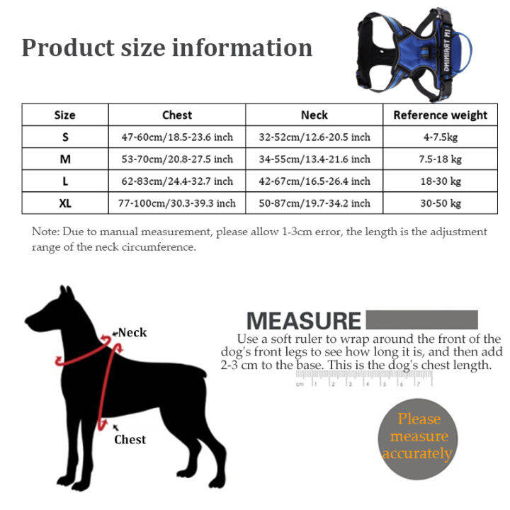 nylon-adjustable-dog-harness-personalized-reflective-dog-harness-vest-breathable-harness-leash-for-small-medium-large-dogs