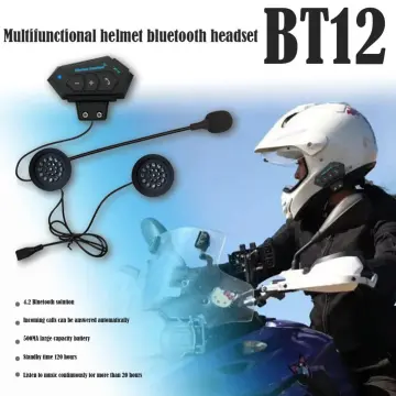 BT-S2 Motorcycle Helmet Bluetooth Headset Intercom Moto Waterproof