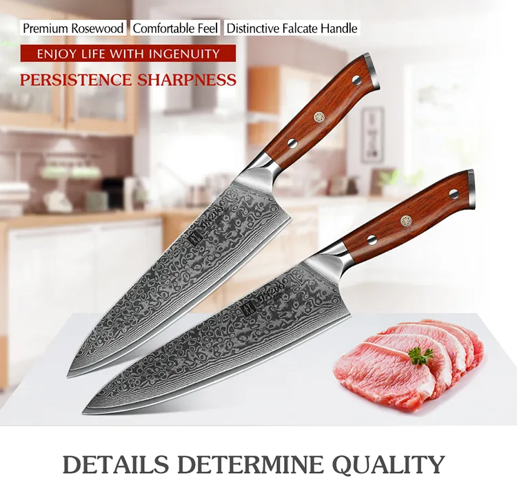 Masaru Knives, Japanese knives, 45 Layered Damascus