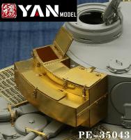 Yan รุ่น PE-35043 135สงครามโลกครั้งที่สองเยอรมัน Sd. Kfz.181 Tiger I Early Type กล่องเก็บของ