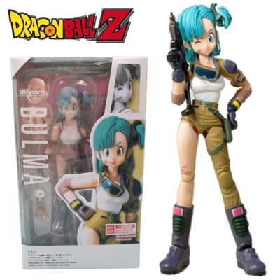 ZZOOI Dragon Ball Anime Action Figure Bulma Mfg Series Shf Soldier Accessories Statue Pvc Doll Collectible Model Child Toy Xmas Gifts