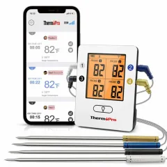 ThermoPro TP20C Wireless Remote Digital Meat Thermometer for Smoker Grill Oven BBQ Home Brewing Wine Thermometer with Dual Probes, Monitor Temperatur