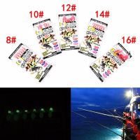 Bait Pcs Trolling Hook Sea 10 Sabiki Tackle [hot]6 Lure #8 Rigs Leader Fluorocarbon 14 Fishing  Saltwater 12  Gear Red 16 Fishing