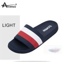 Slippers Mens Summer New Casual Striped Beach Flip Flops Male EVA Designer Shoes Outdoor Indoor Bathroom Slides Zapatos Hombre