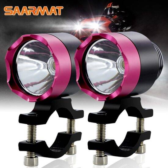 Cặp đèn sương mù led xe máy phụ kiện đèn pha phụ trợ phía trước kích thước - ảnh sản phẩm 1