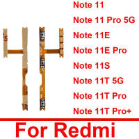 สำหรับ Xiaomi Redmi Note 11 Pro 5G Note 11 11S Redmi Note 11E Pro เปิดปิดปริมาณขึ้นลงปุ่มสวิทช์ที่สำคัญ F LEX เคเบิ้ลเปลี่ยนอะไหล่สำหรับ Redmi Note 11T Pro+