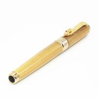 【✱2023 HOT✱】 gong25258181584814 Jinhao ปากกาโรลเลอร์บอลหัวกลมทรงสี่เหลี่ยมสีทองสดใสลายมังกรใหม่